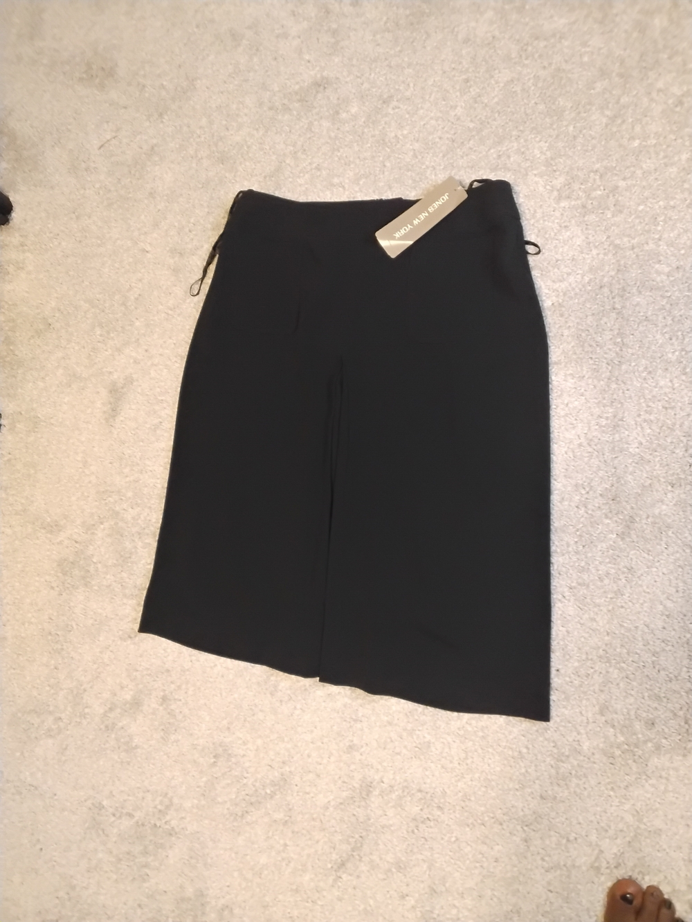 Jones New York Black Midi Culotte Skirt